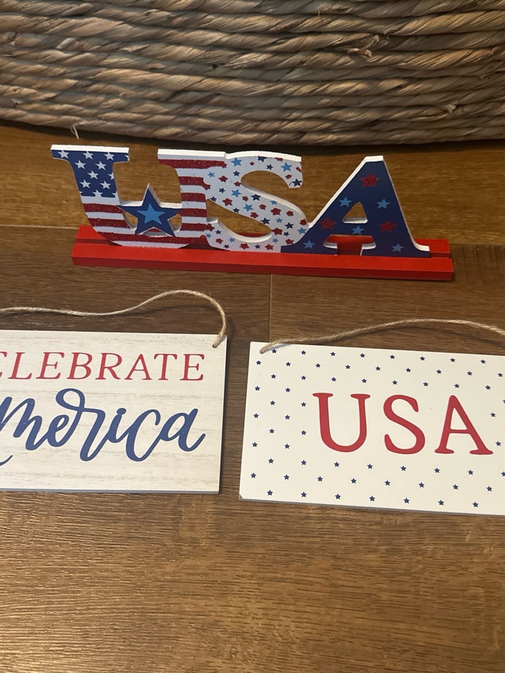 Patriotic USA  Décor - Red, White & Blue